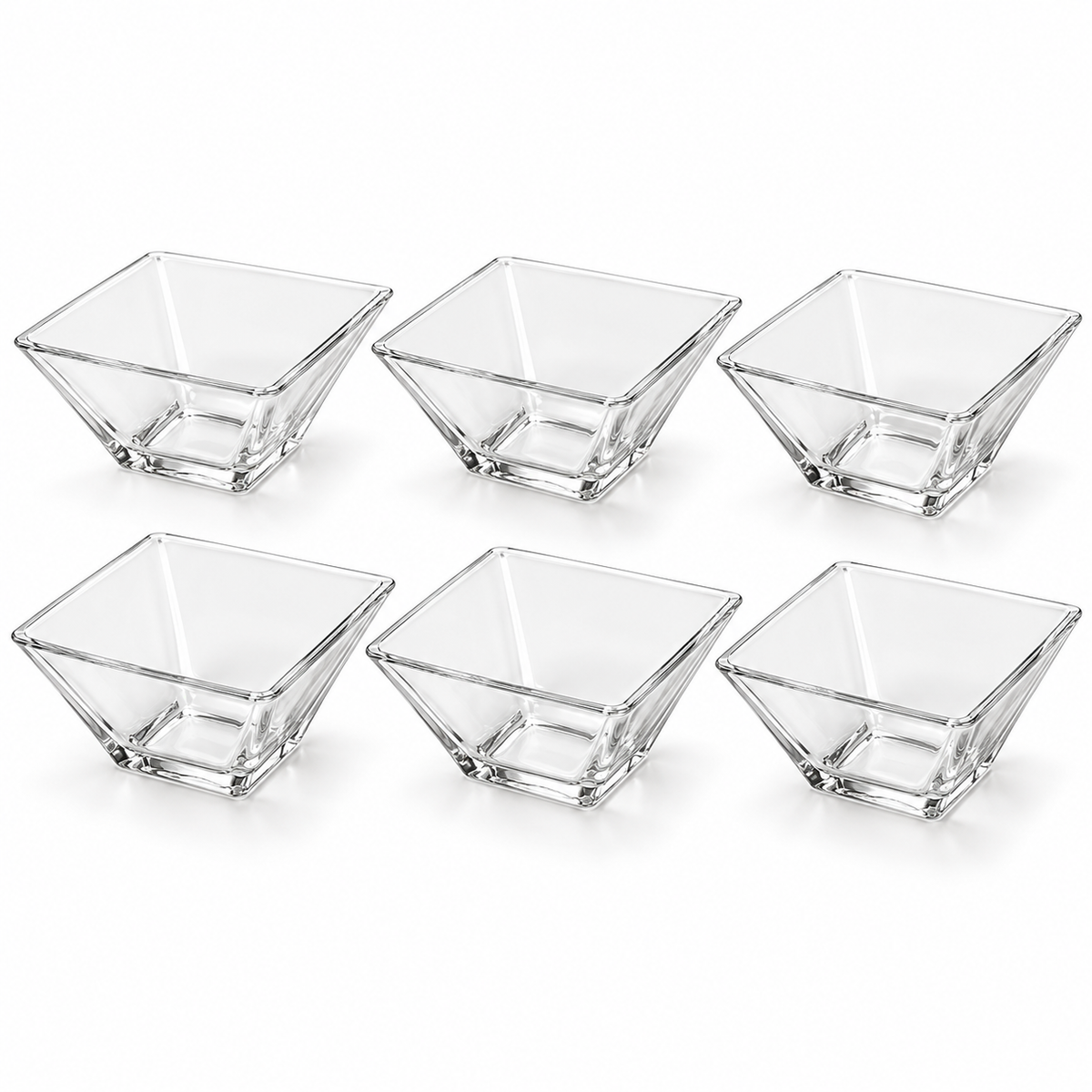 Limon Square Dessert Bowl Set – 6 Pieces