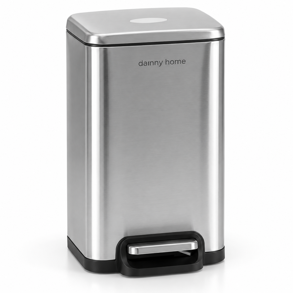 DANNY HOME SILVER RECTANGULAR PEDAL TRASH BIN