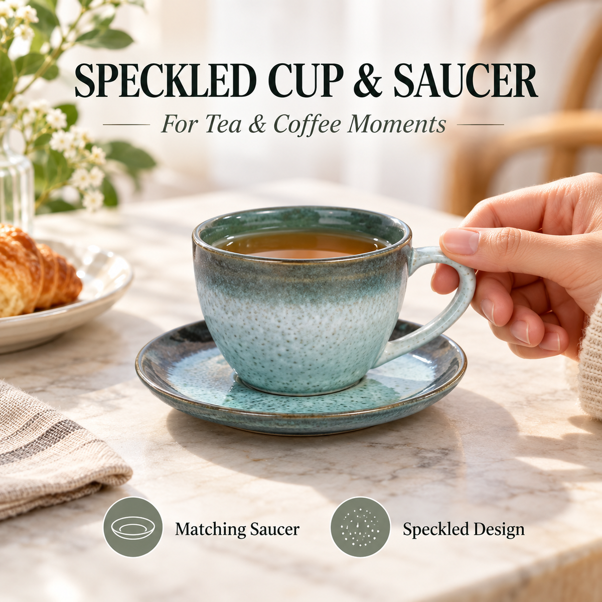 Danny Home 6 Piece Cup & Saucer Set