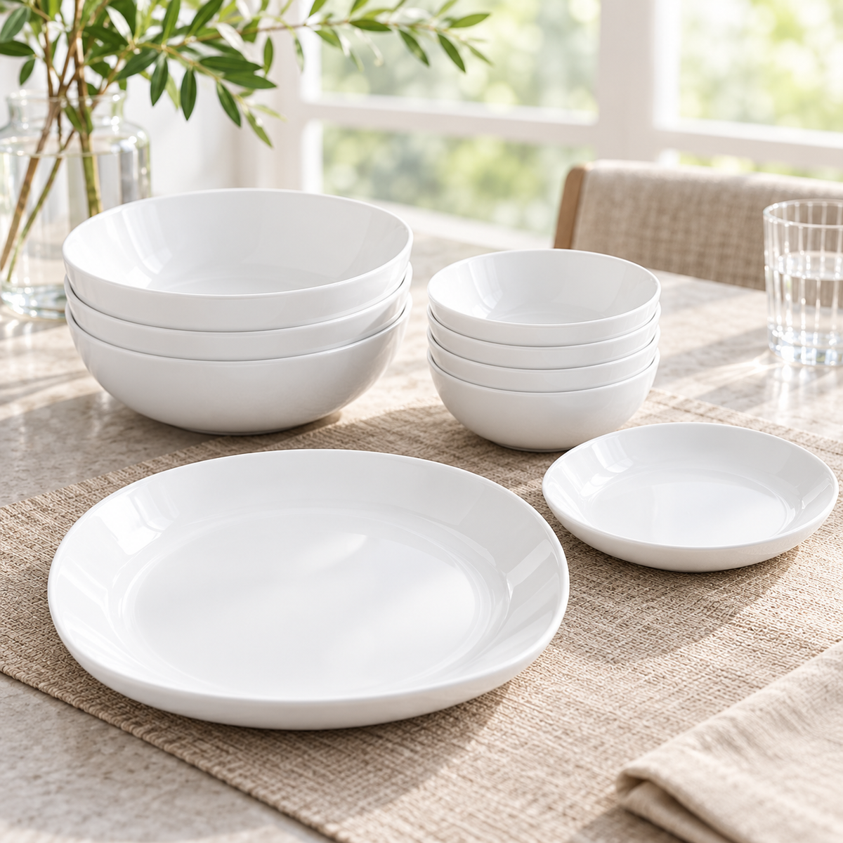 Danny Home White Dinner Set - 24 Pieces