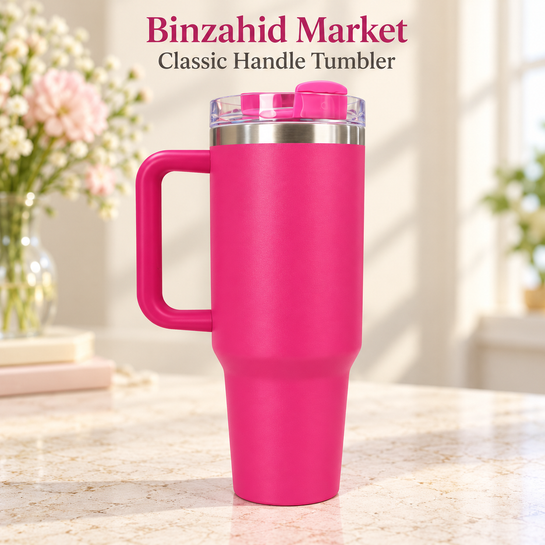 Pink Classic Handle Tumbler