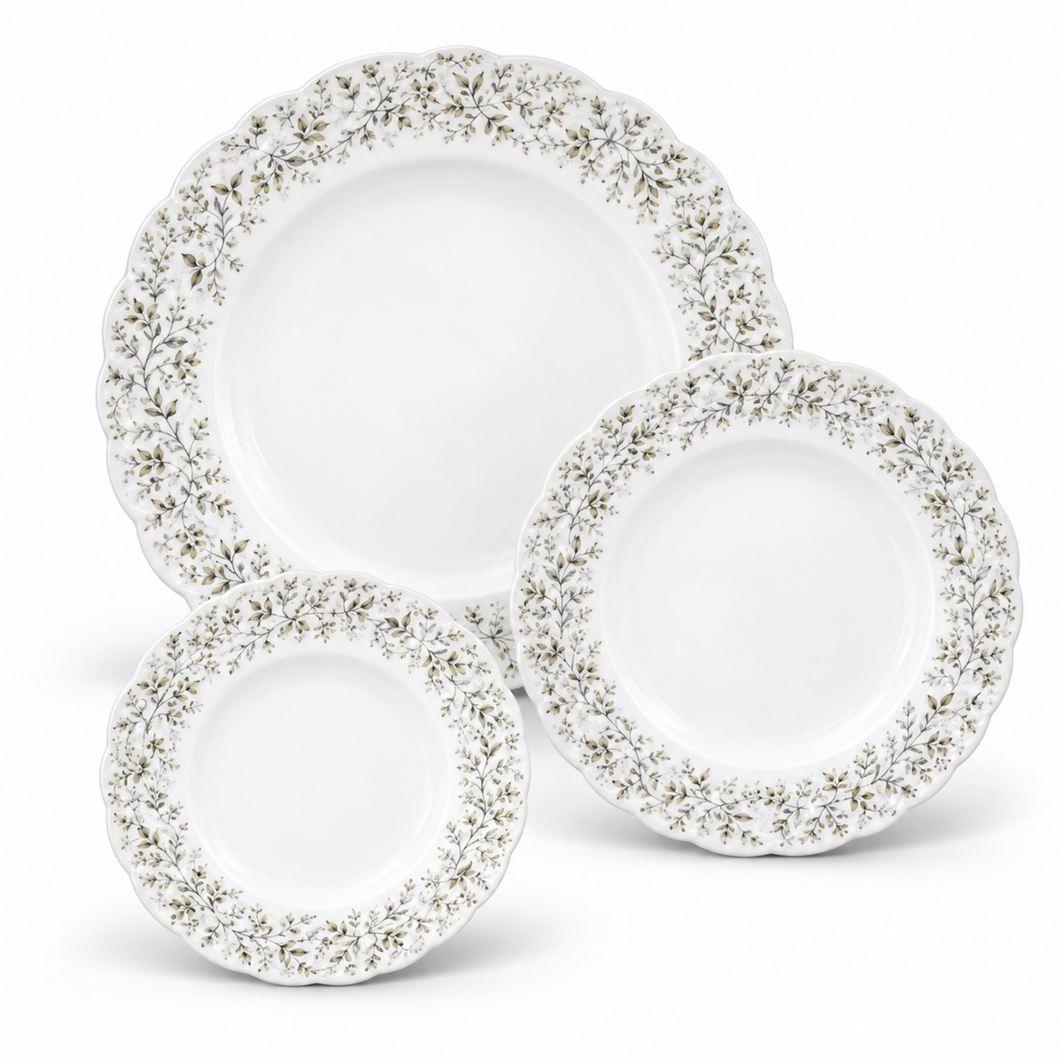 Danny Home Botanical Border Dinner Set - 18 Pieces