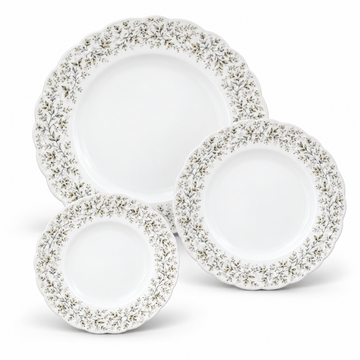 Danny Home Botanical Border Dinner Set - 18 Pieces