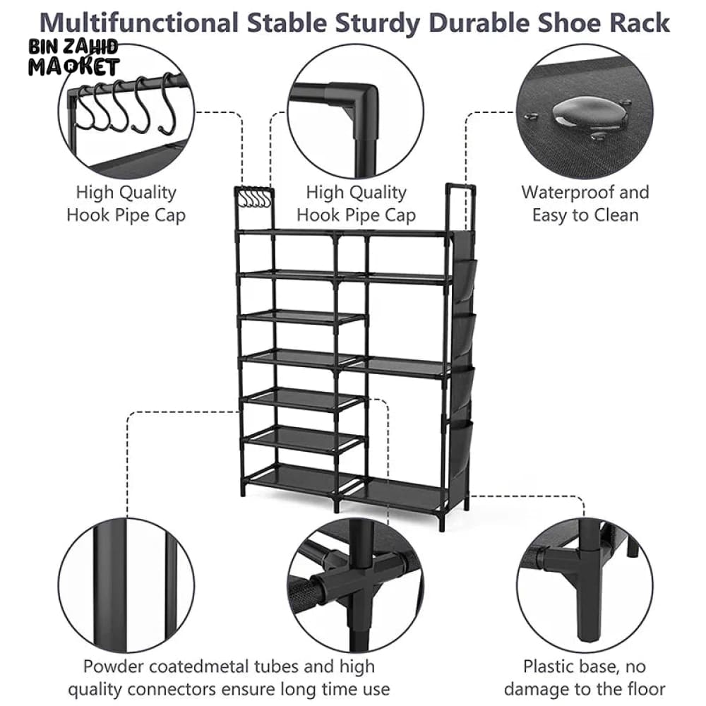 7X LAYERS 22X PAIRS SHOE RACK