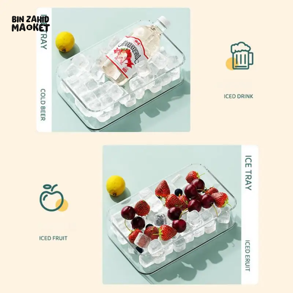 8 GRIDS SILICONE SPHERICAL ICE MOLD WITH LID – FOR COCKTAILS & DRINKS