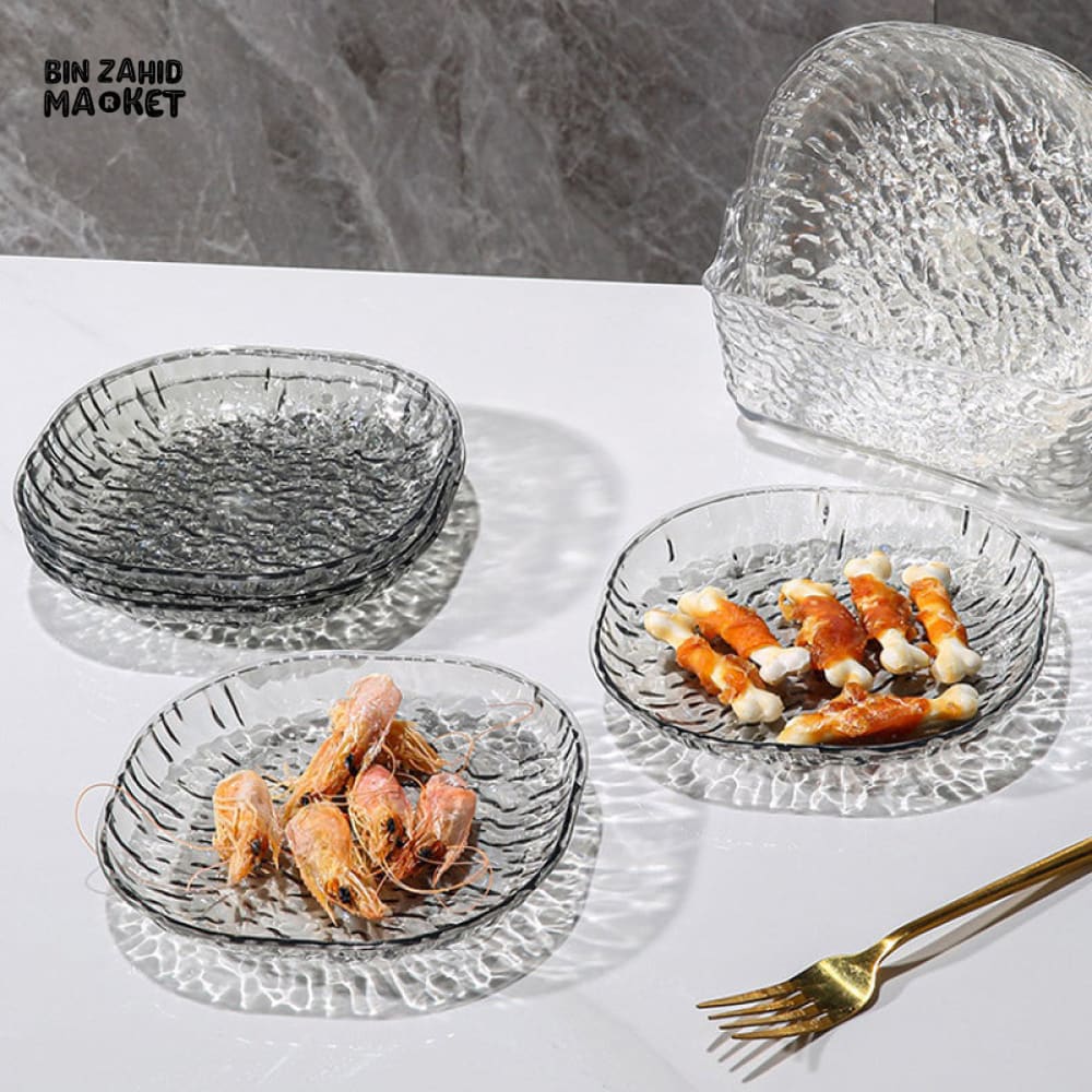 8 PIECES EASY TO CLEAN SNACK TRAY – FOOD GRADE PP STORAGE BOX FOR DRIED FRUIT CANDYNUTS & MULTIPURPOSE KITCHEN USE - ACRYLIC