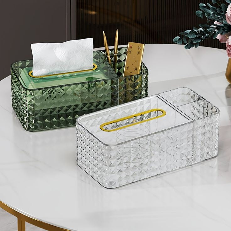 MODERN ACRYLIC DESKTOP TISSUE BOX