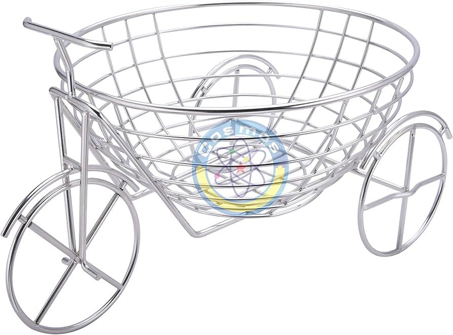 TRICYCLE DESIGN FRUIT BASKET White