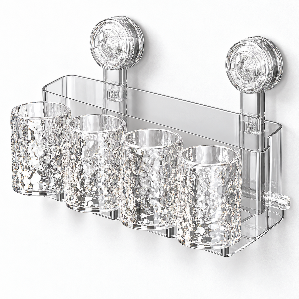 Bathroom Organizer With 4 Cups