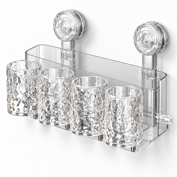 Bathroom Organizer With 4 Cups