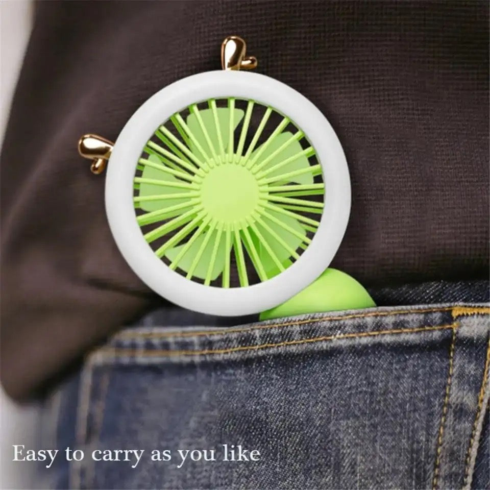 2IN1 CUTE MINI FAN + LED LIGHT