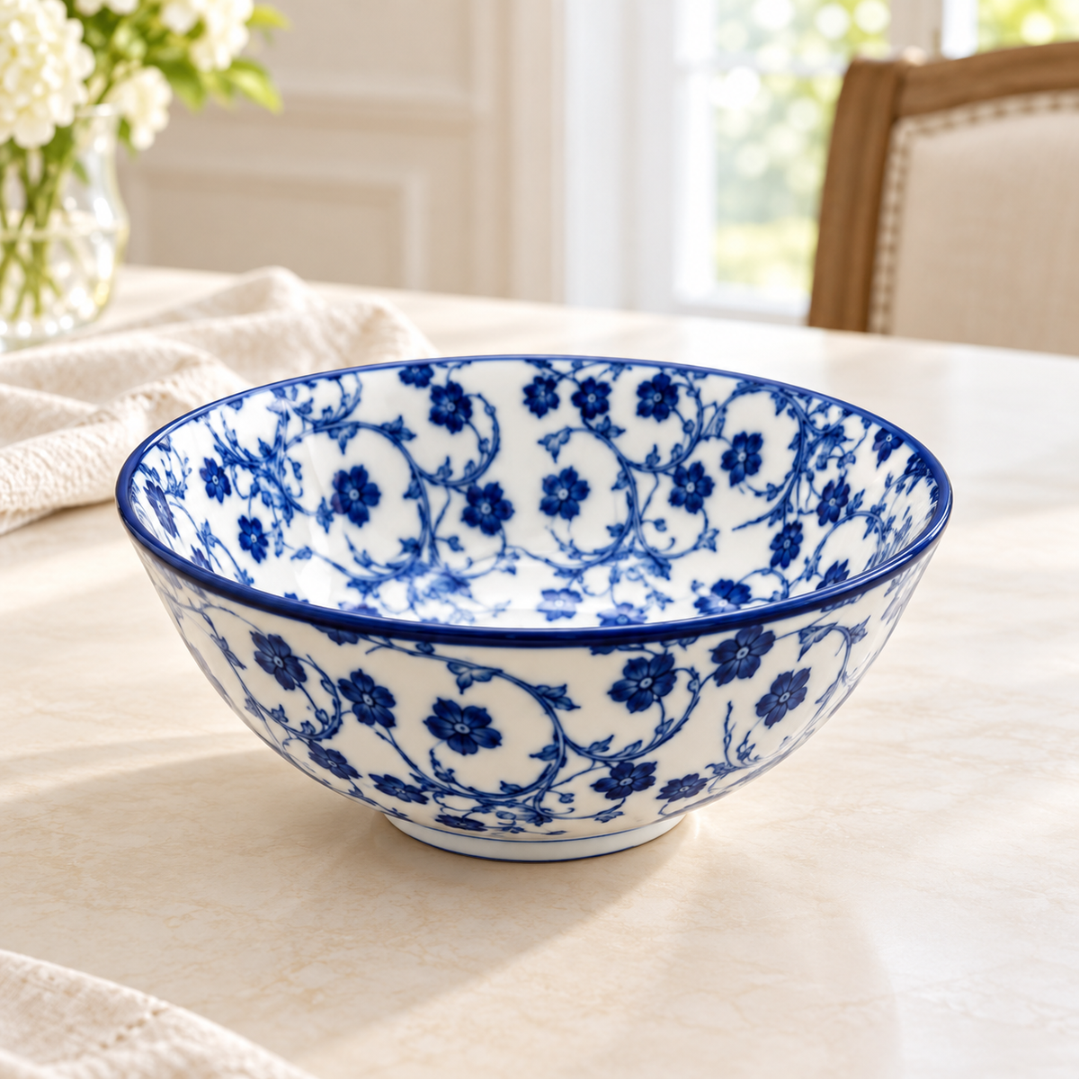DANNY HOME FLORAL SERVING BOWL - 5 INCHES