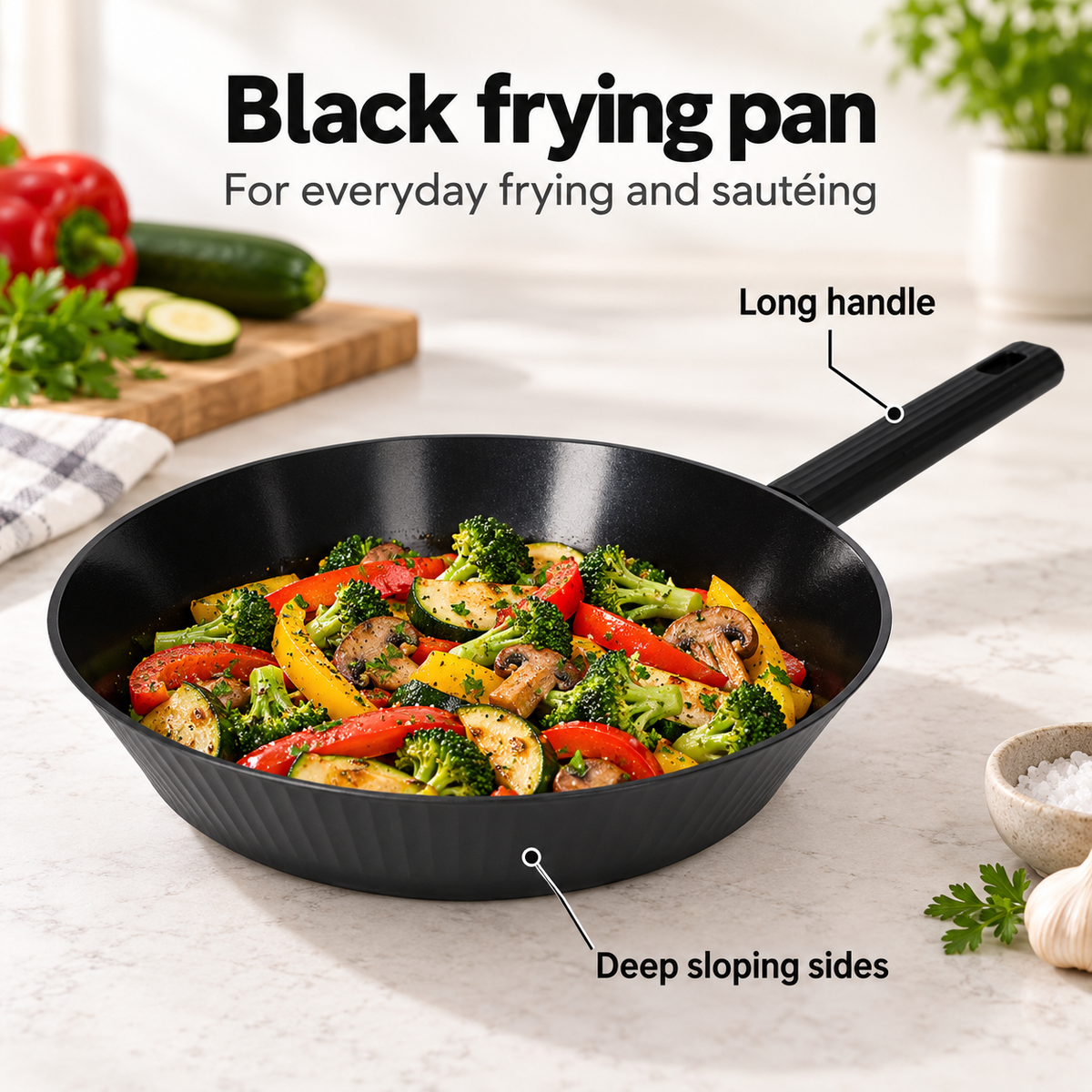 Danny Home Black Frying Pan