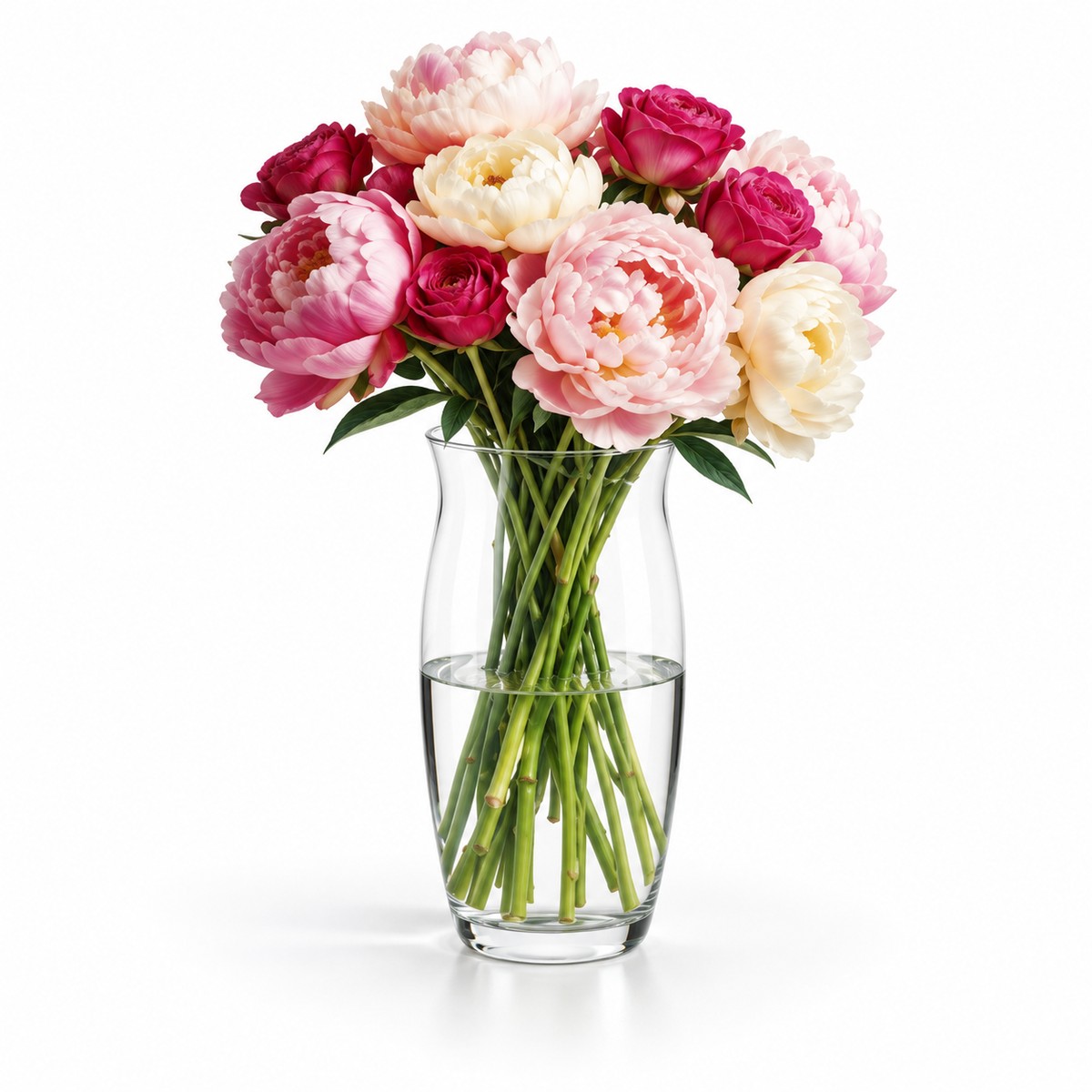 Danny Home Clear Floral Vase - 2090ml