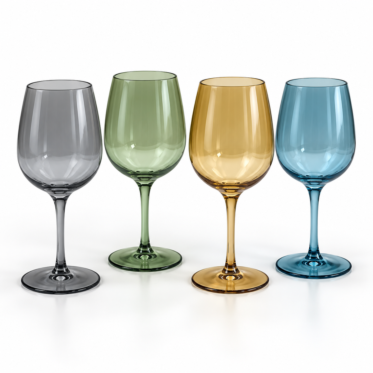 Danny Home 4 Piece Coloured Goblet Set - 450 ml