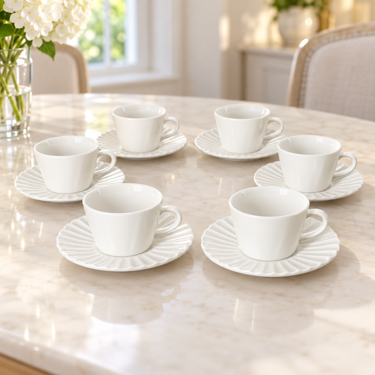 DANNY HOME 6 PIECE CUP & SAUCER SET - 250 ML