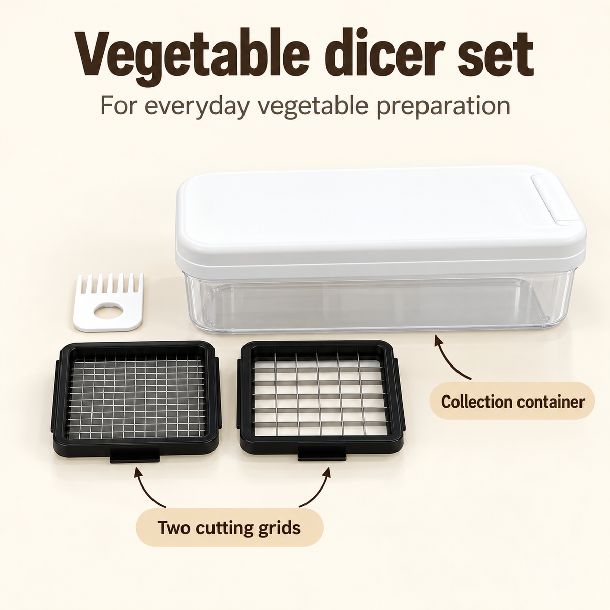 Danny Home Vegetable Dicer Set - 24x11x11cm