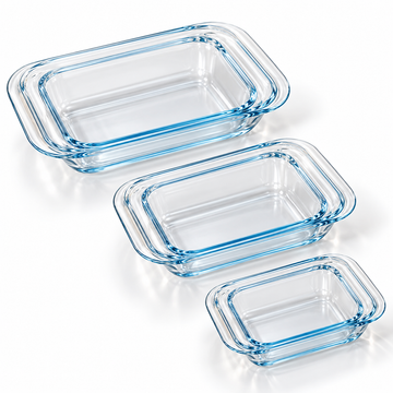 Danny Home 3-Piece Glass Oven Dish Set