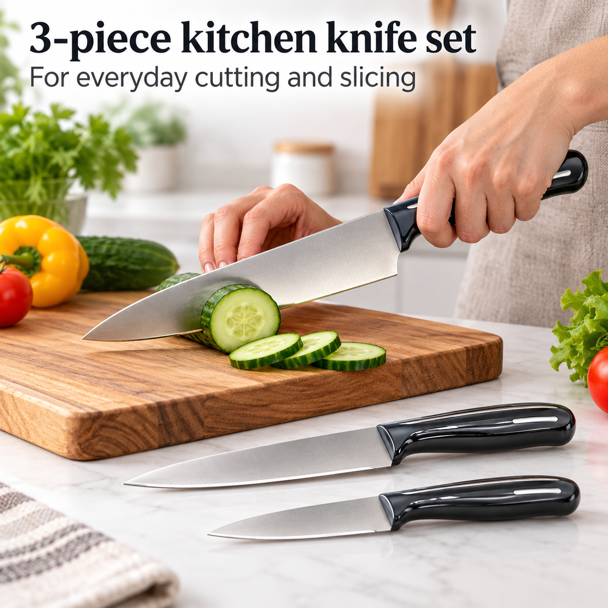 Danny Home 3-Piece Kitchen Knife Set