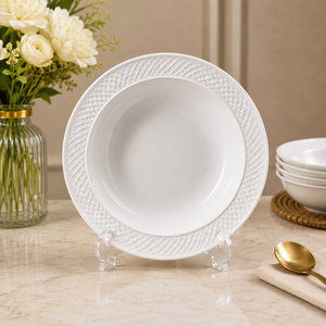 WINSOR ENGLAND EMBOSSED CERAMIC - QUARTER PLATE
