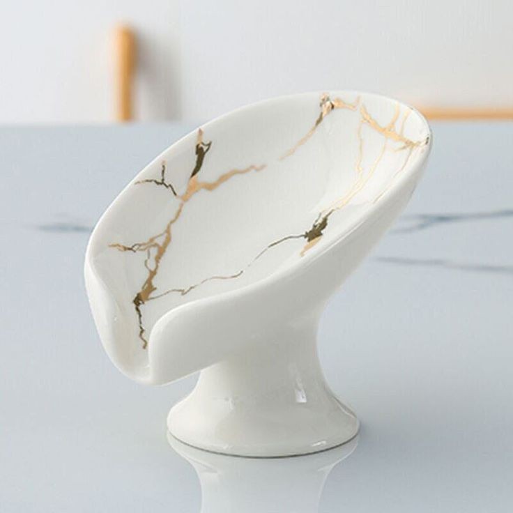 CERAMIC MARBLE PRINTED DISH FOR SOAP