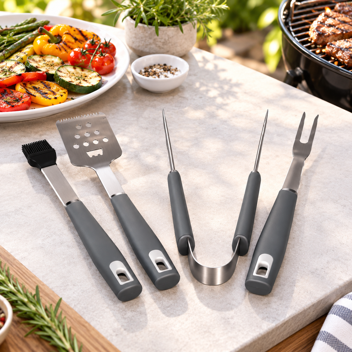 Danny Home Barbecue Tool Set - 4 Pieces