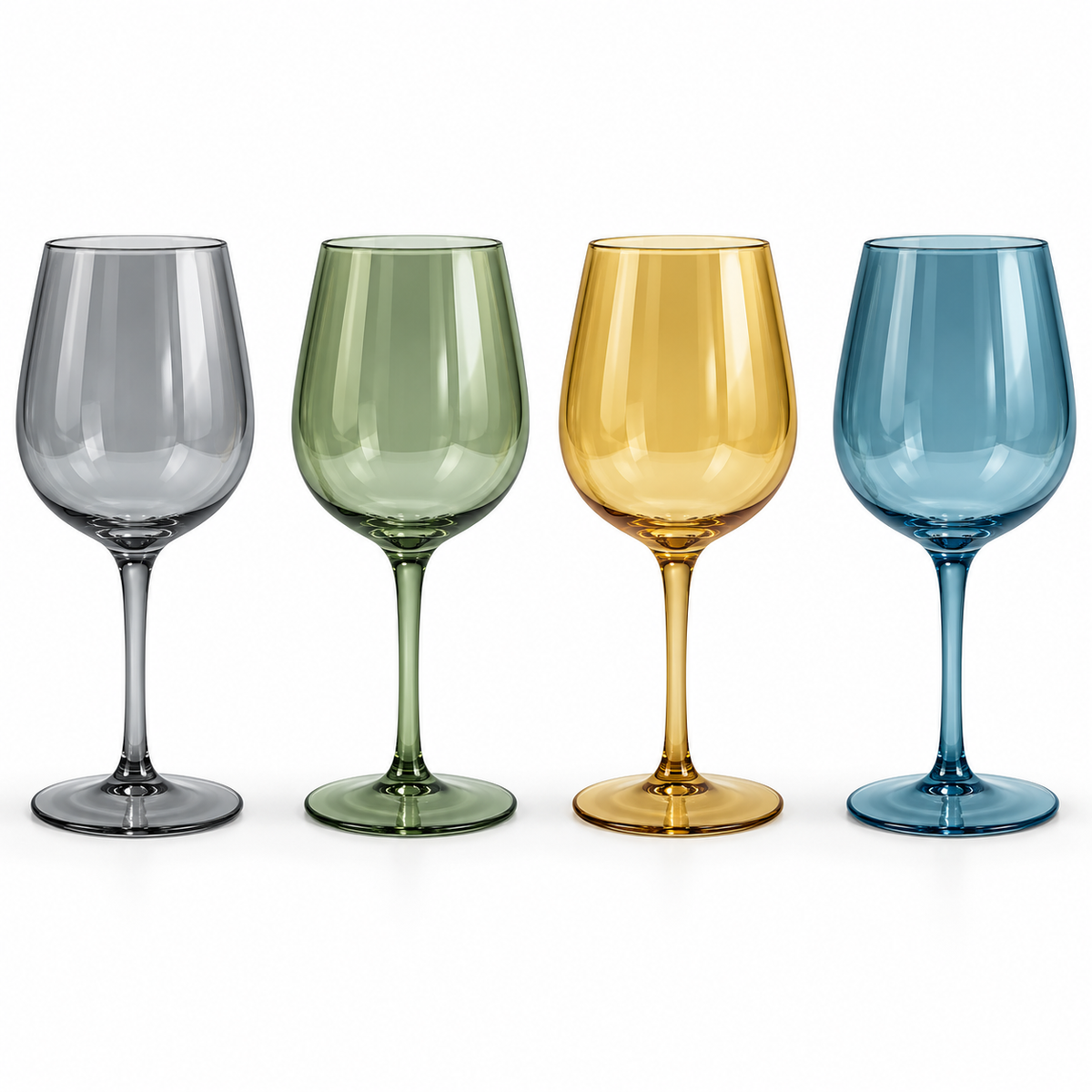 Danny Home 4 Piece Coloured Goblet Set - 450 ml
