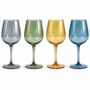 Danny Home 4 Piece Coloured Goblet Set - 450 ml