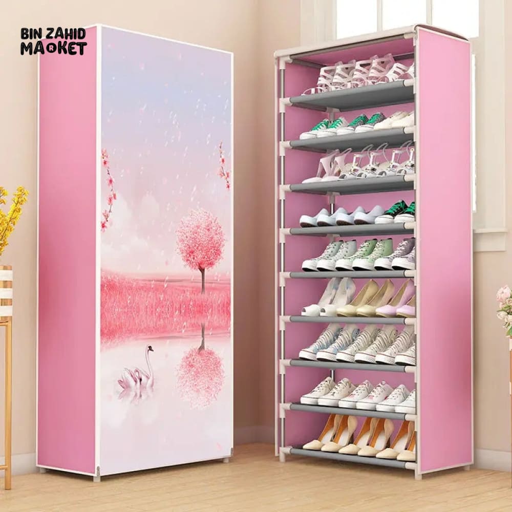 8X LAYERS PRINTED SHOE RACK