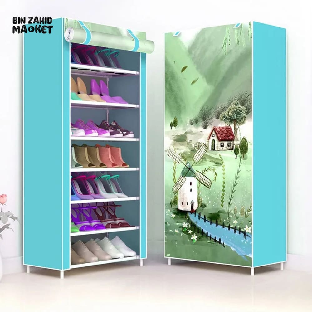 8X LAYERS PRINTED SHOE RACK