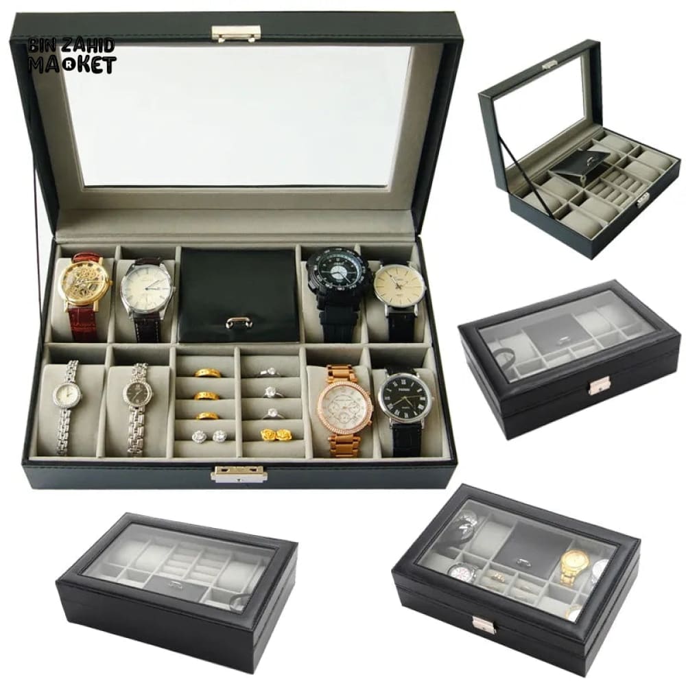 8X SLOTS WATCH + RINGS HOLDER