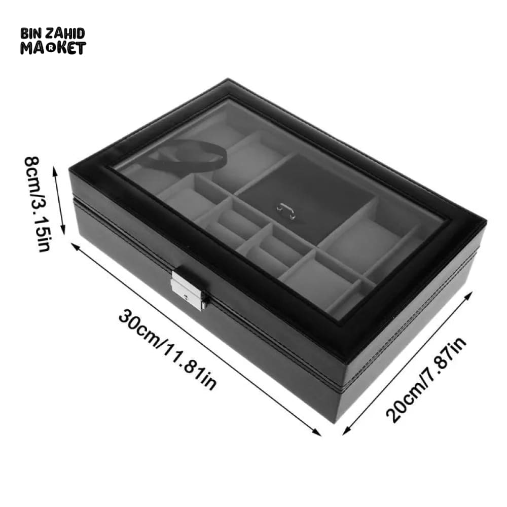 8X SLOTS WATCH + RINGS HOLDER