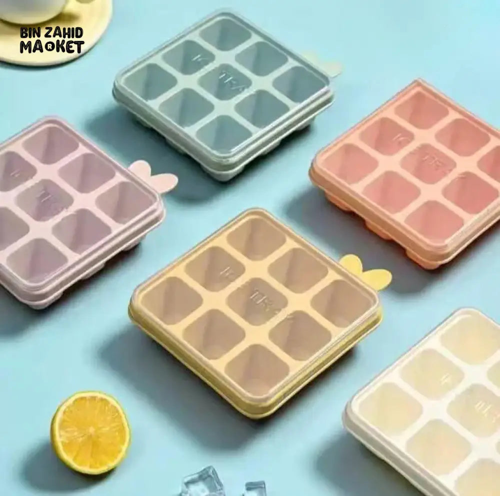 9-GRID ICE CUBE MOLD – SQUARE PLASTIC ICE TRAY