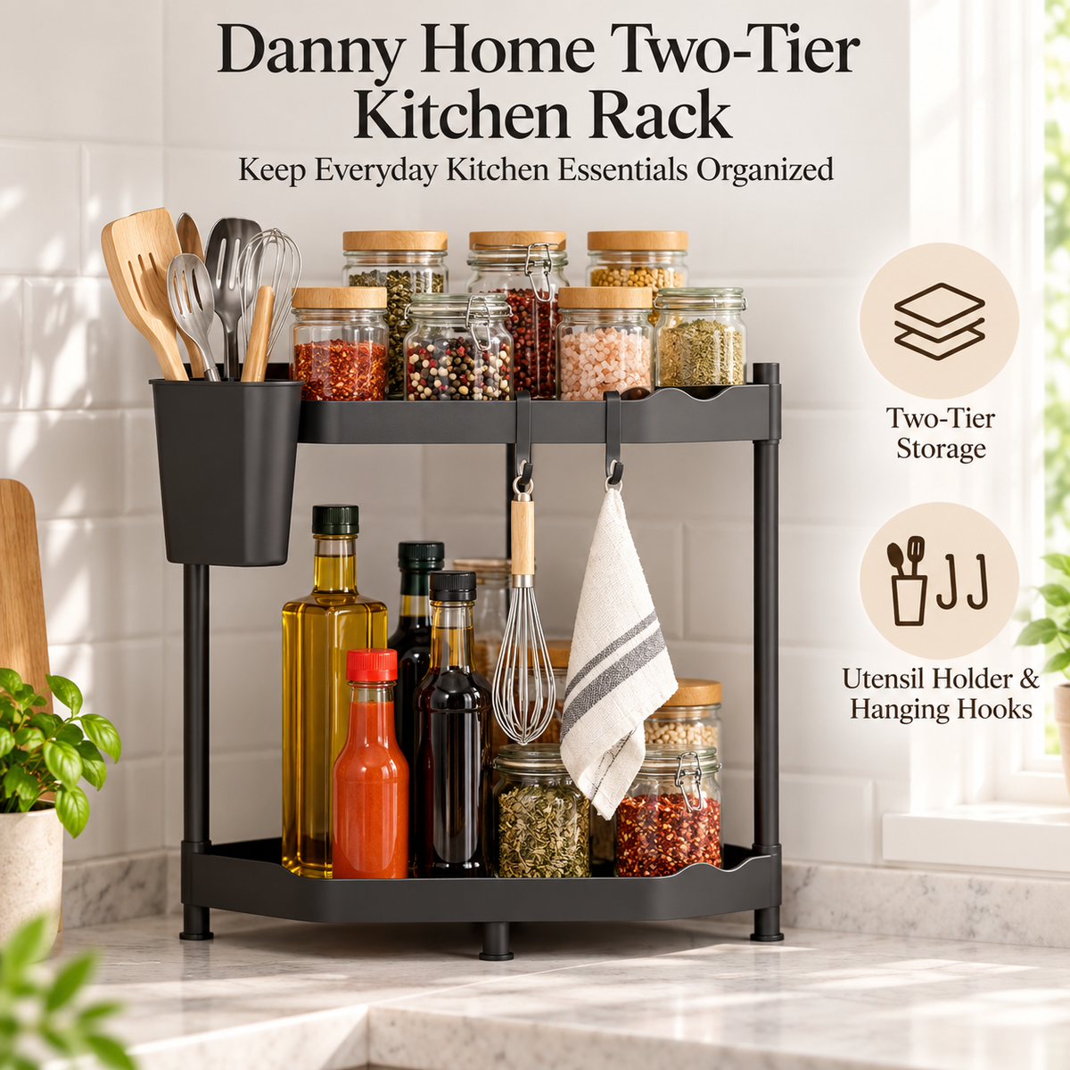 2-Tier Kitchen Storage Rack