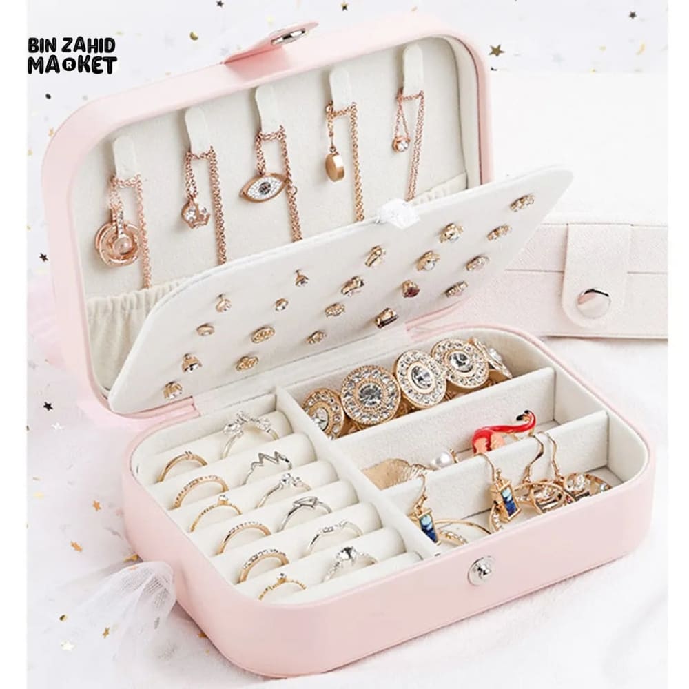 FAUX LEATHER JEWELRY ORGANIZER
