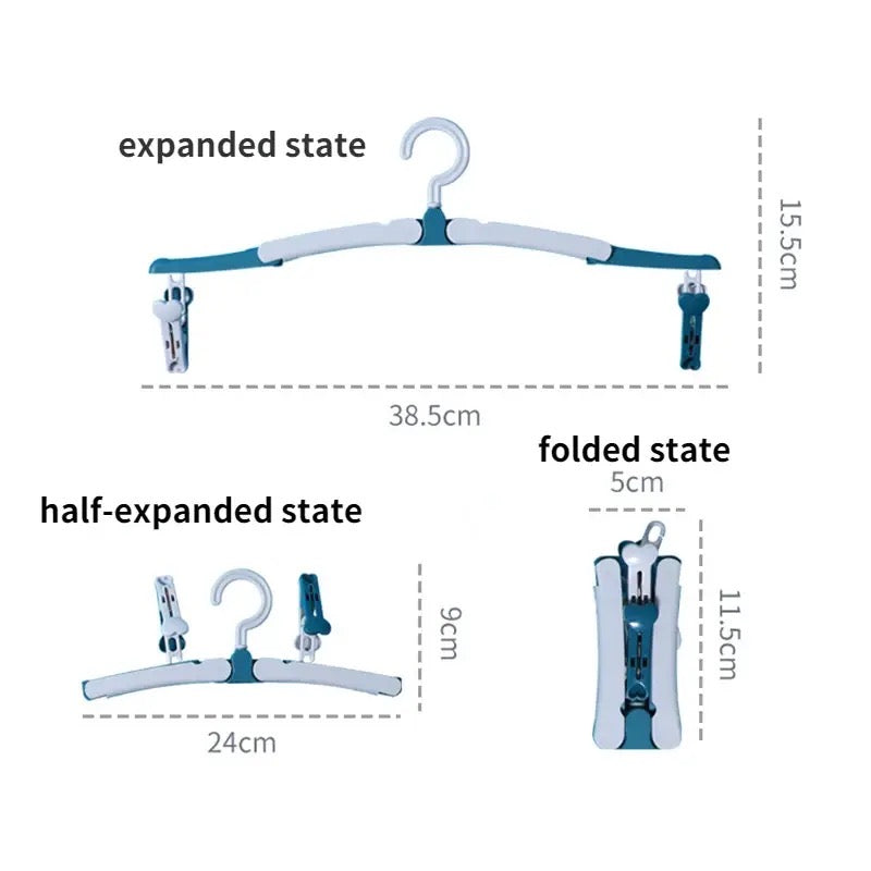 FOLDING WIND-PROOF CLOTH HANGER