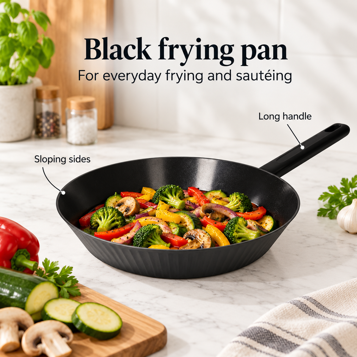 Danny Home Black Frying Pan