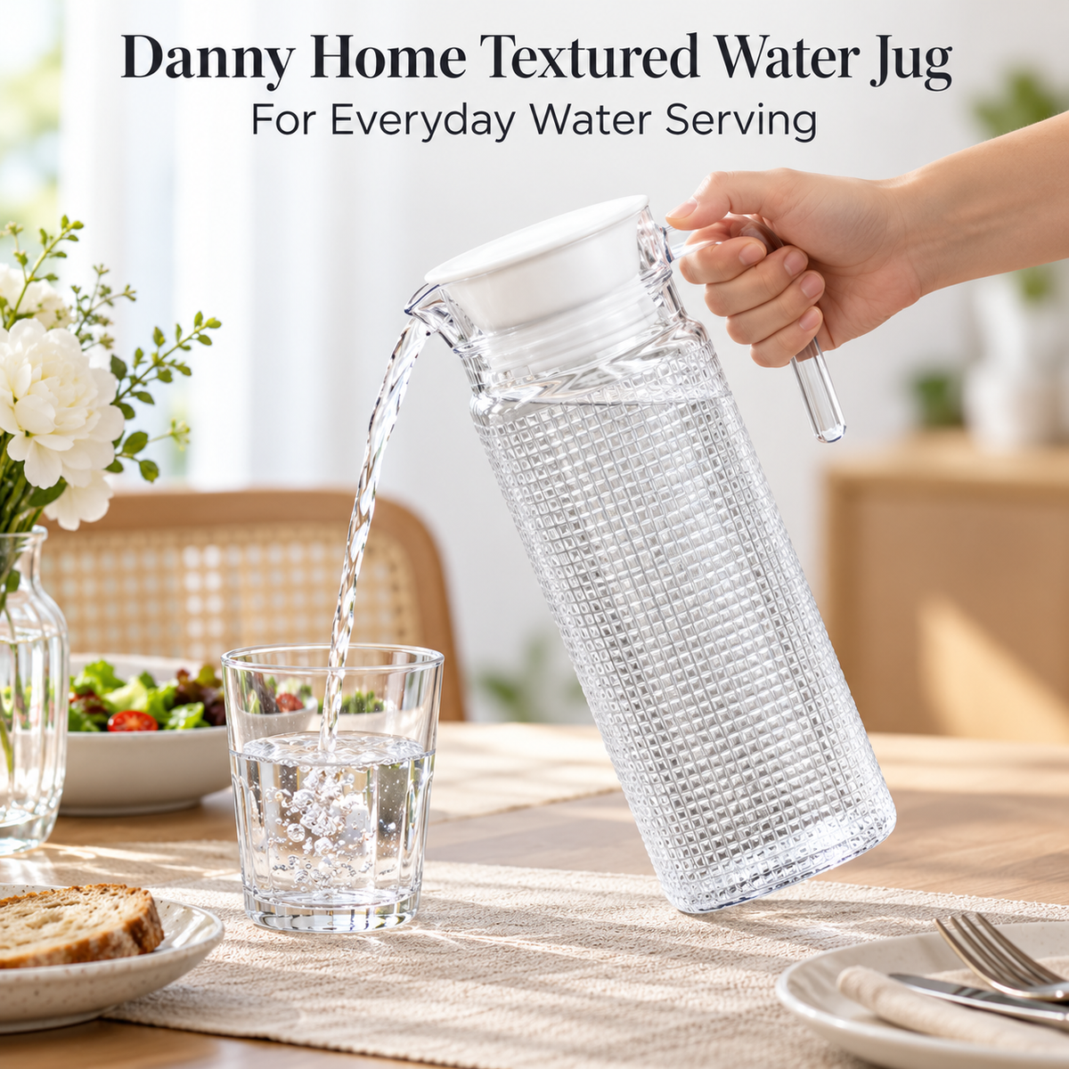 Danny Home Textured Water Jug - 1000 ml