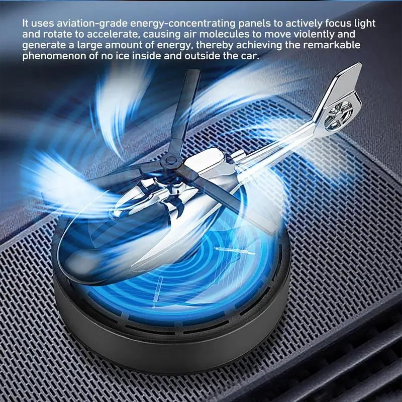 SOLAR POWERED COPTER CAR FRAGRANCE DIFFUSER