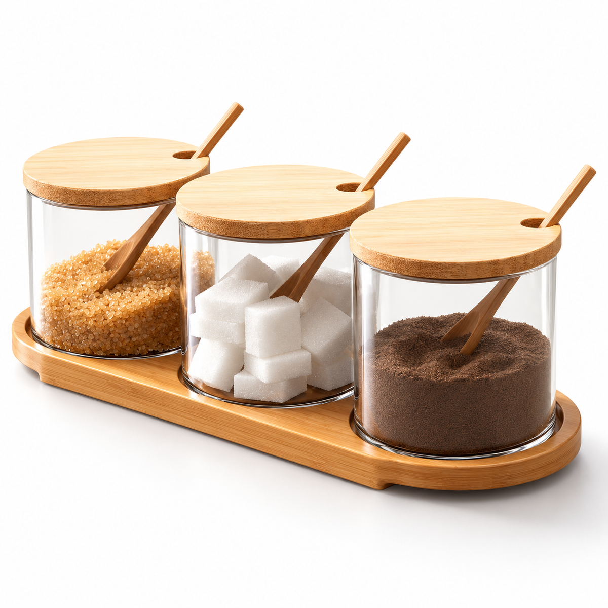 Condiment 3-Piece Jar Set