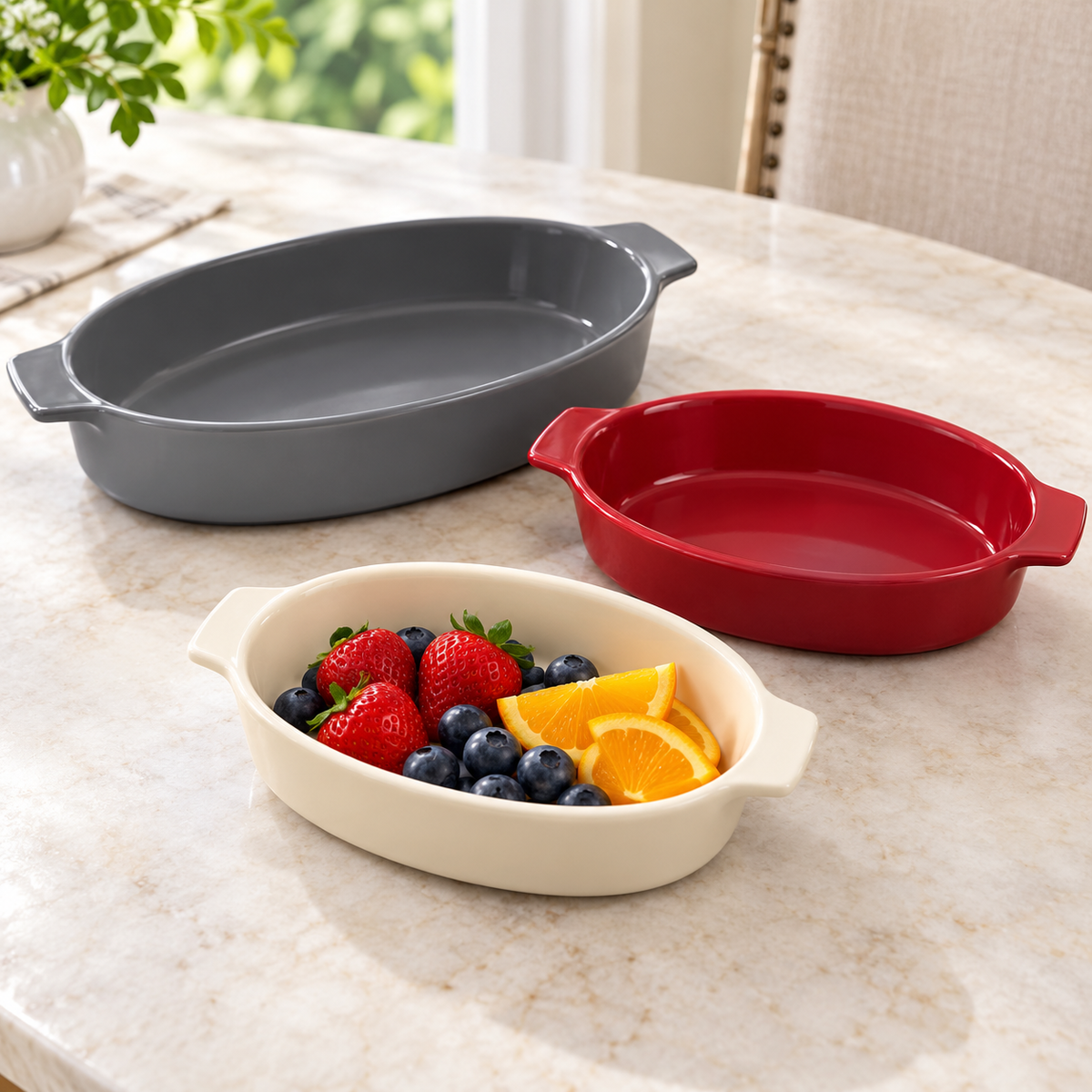 Danny Home 3 Piece Set Oval Dish
