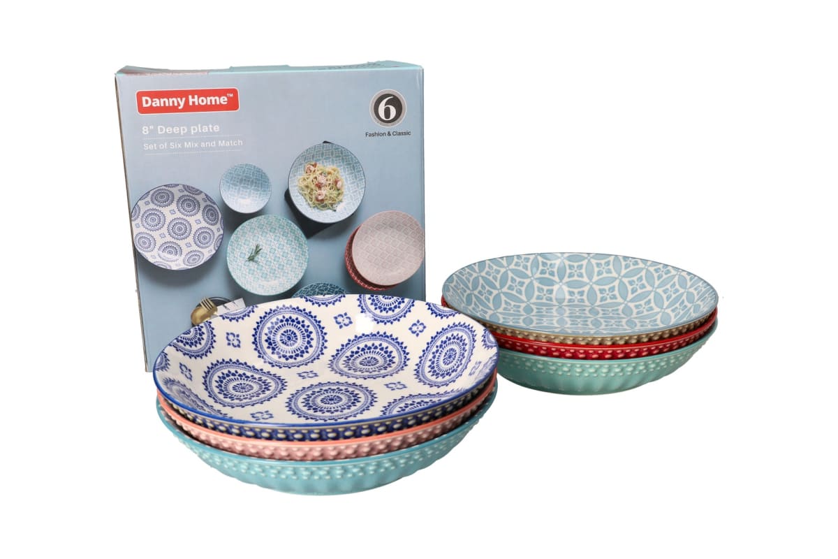 DANNY HOME 6 PIECE PORCELAIN PLATE SET 20.4 -80FGTP