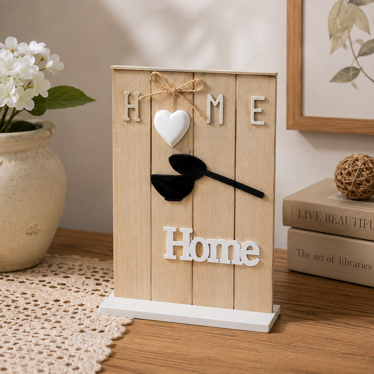 WOODEN HOME TABLETOP DECOR SIGN