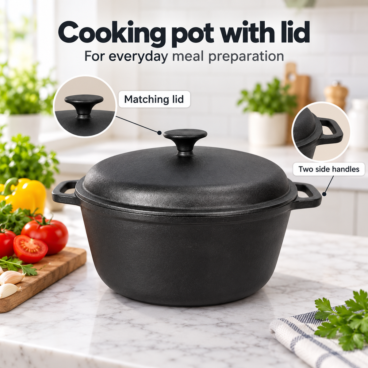 Danny Home Cooking Pot With Lid