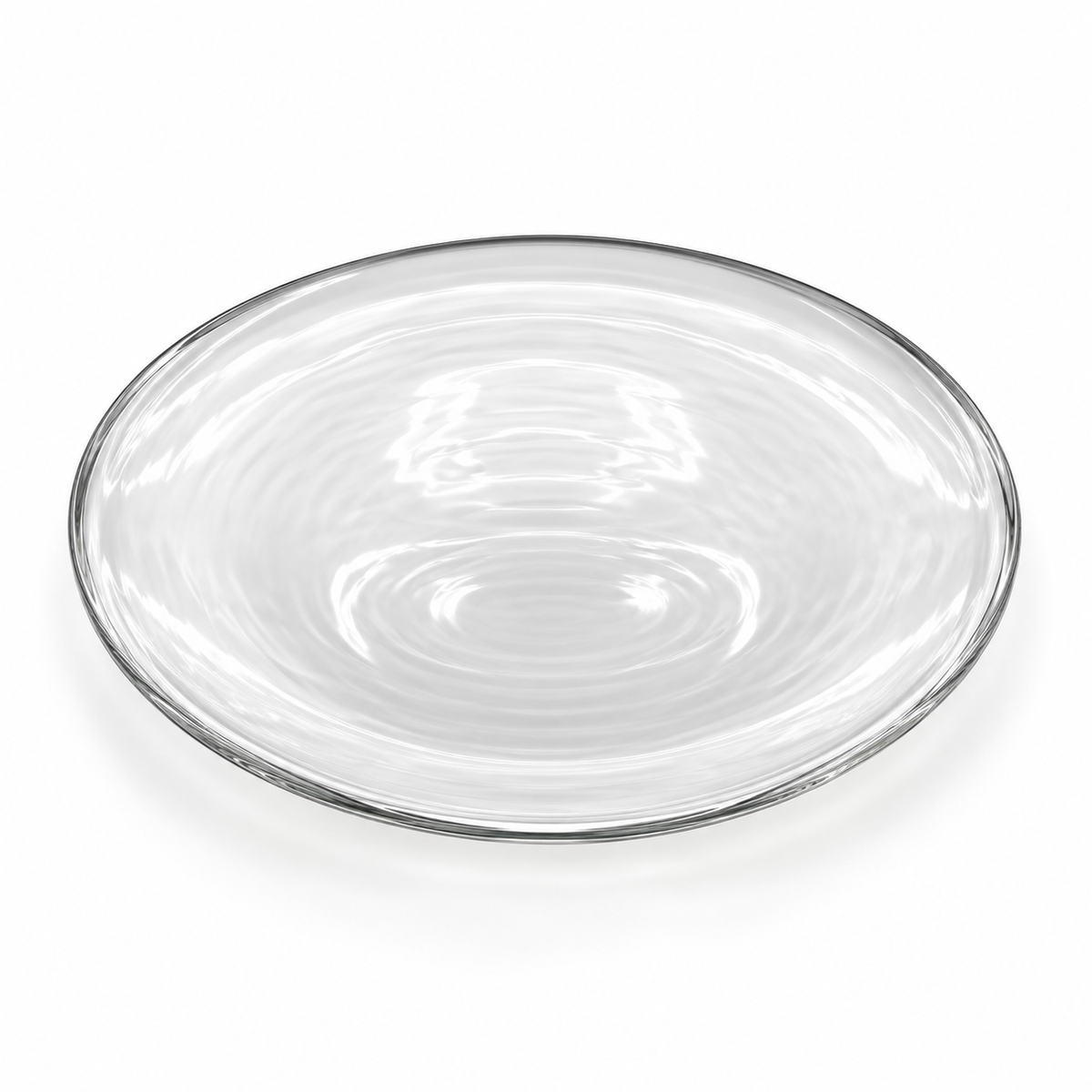 Danny Home Clear Textured Plate - 13 Inches