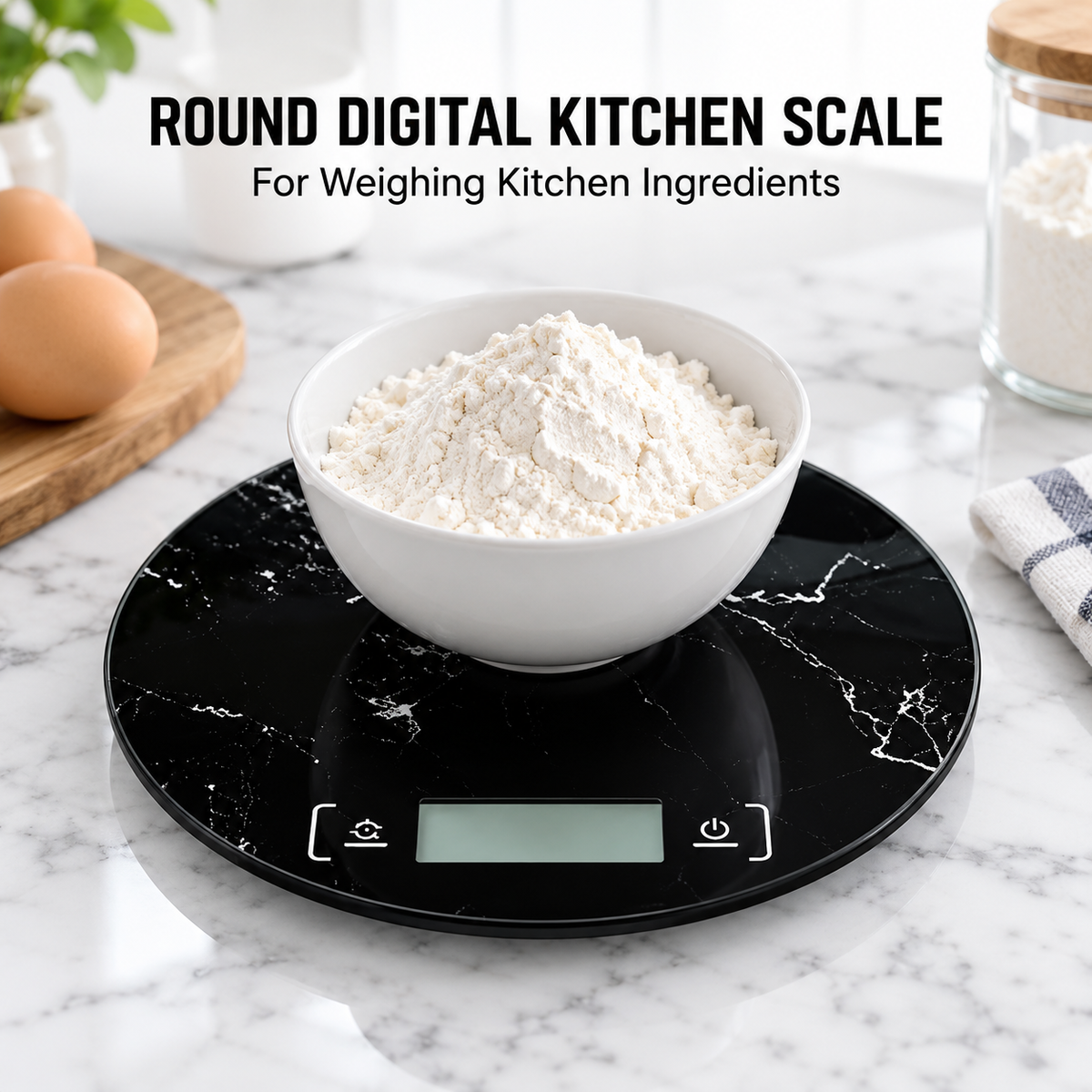 DANNY HOME ROUND DIGITAL KITCHEN SCALE