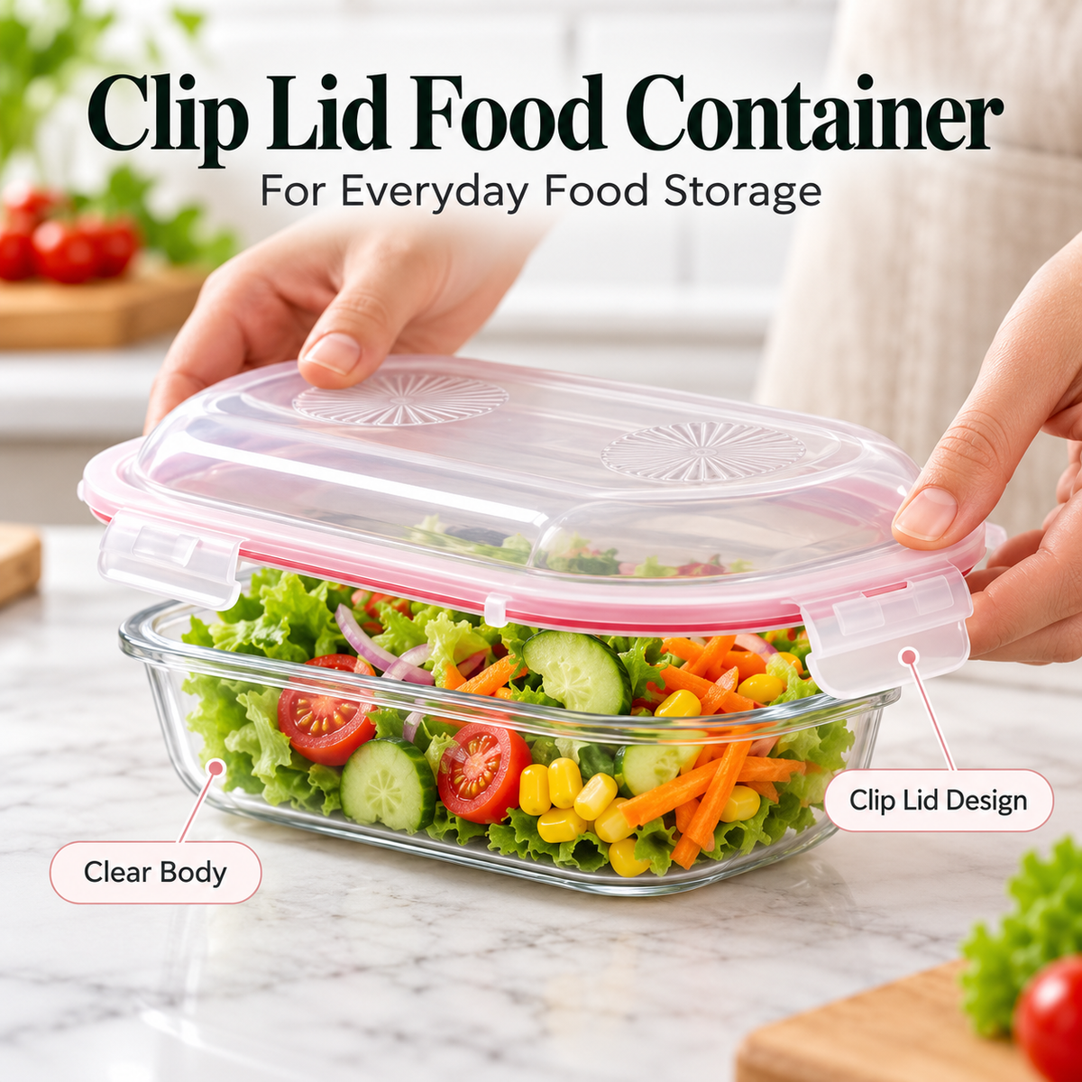 Limon Clip Lid Food Container