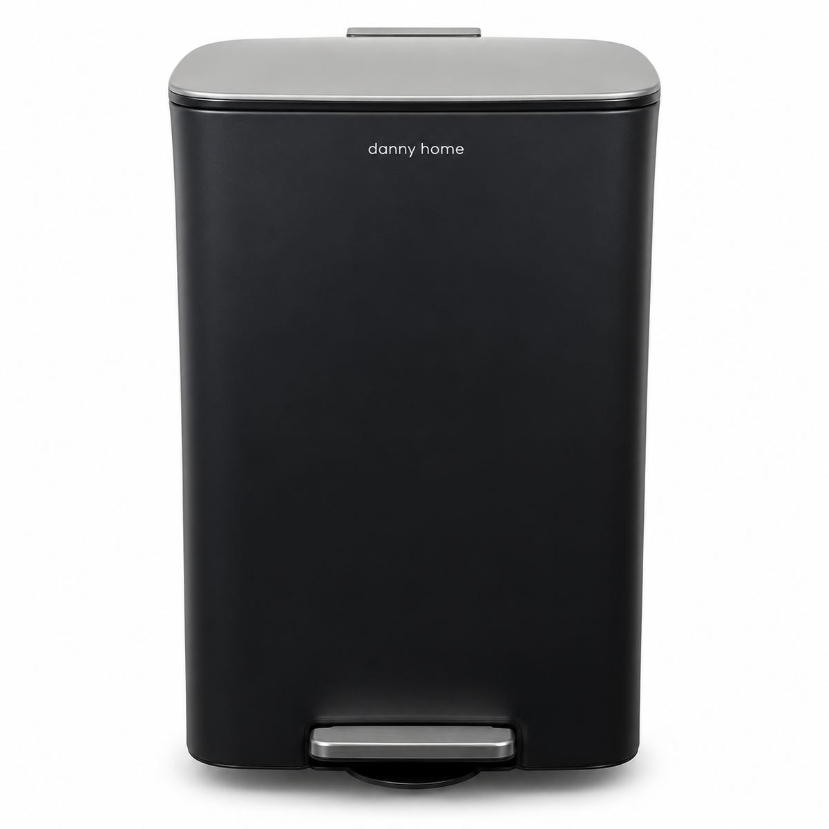 DANNY HOME BLACK RECTANGULAR PEDAL TRASH BIN