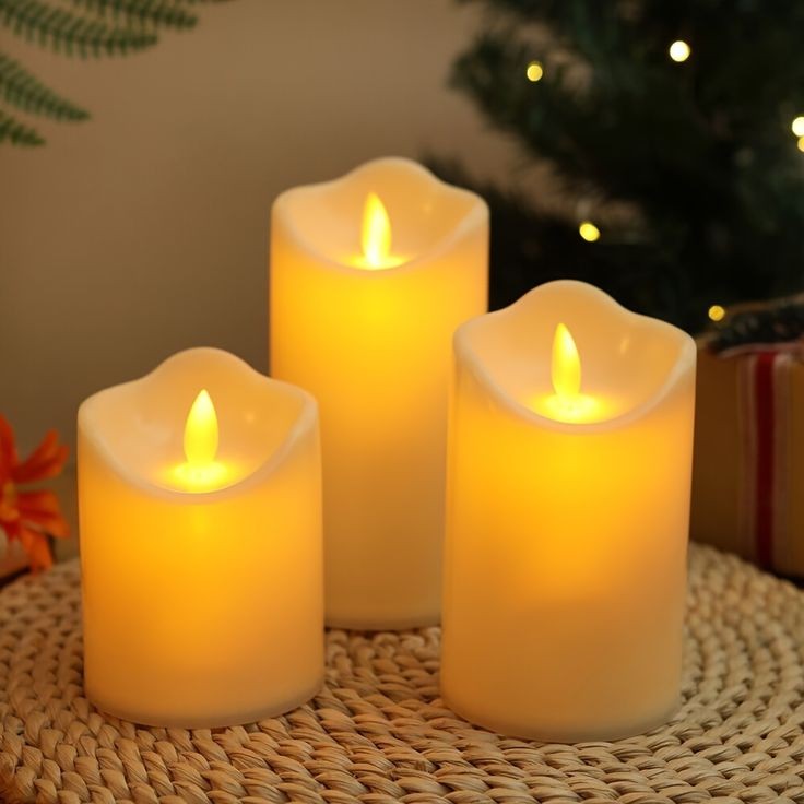 PACK OF 3 LED CANDLE LIGHTS