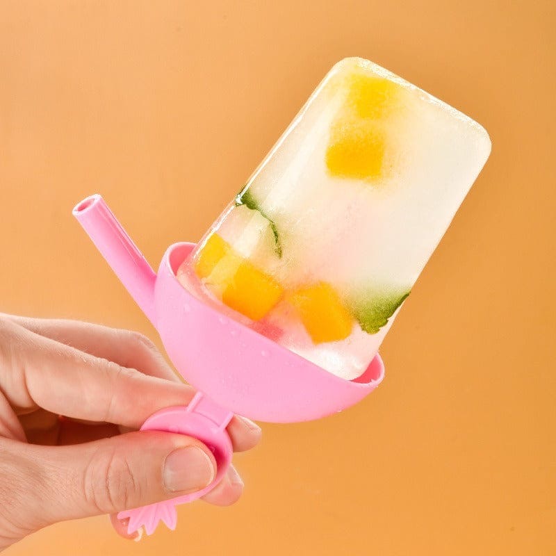 ICE LOLLY MAKER WITH STRAW